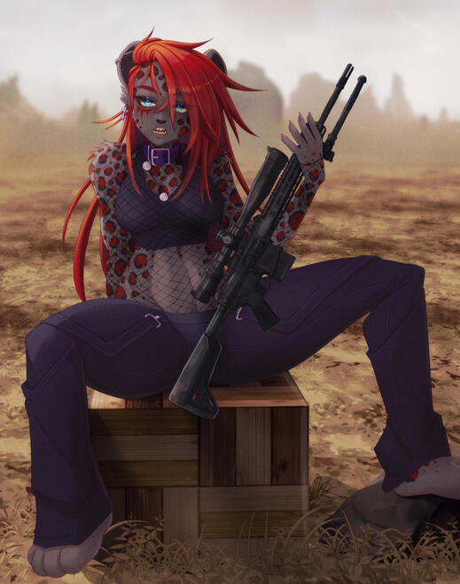 illustration of a furry holding a gun illustration of a furry holding a gun