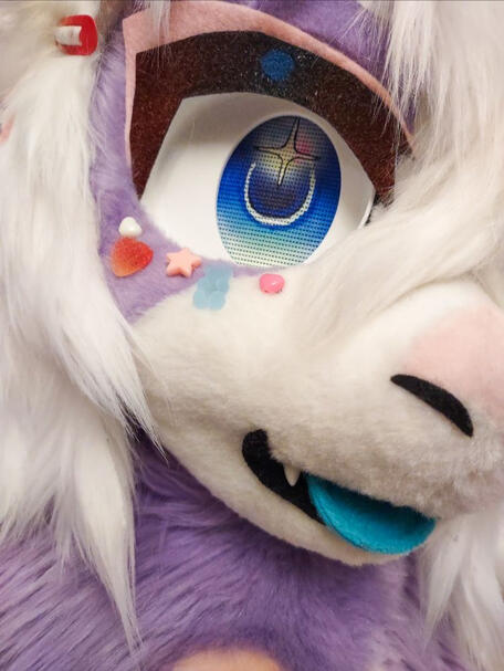 decora kei fursuit closeup
