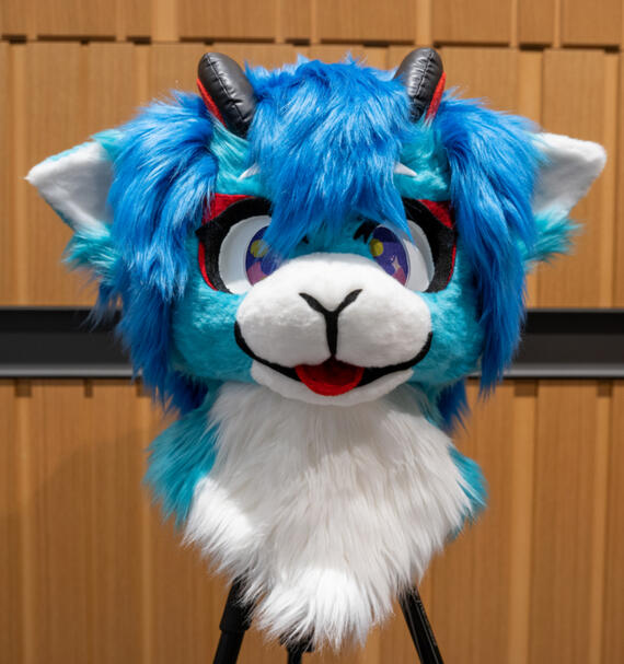 blue goat fursuit