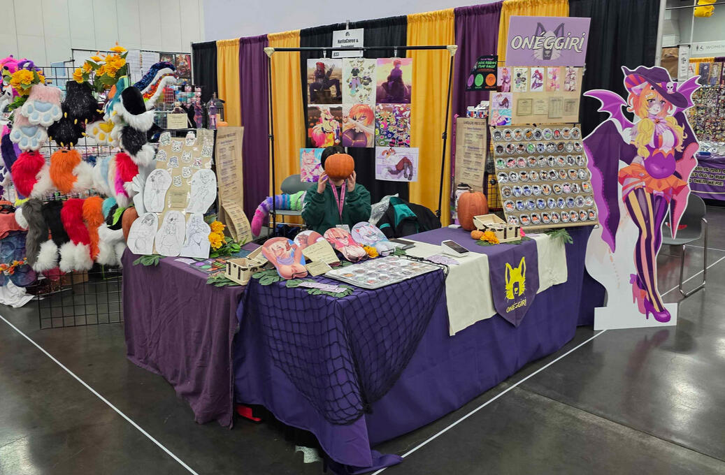 Kumoricon 2025 10x10ft Booth (8ft + 4ft tables)