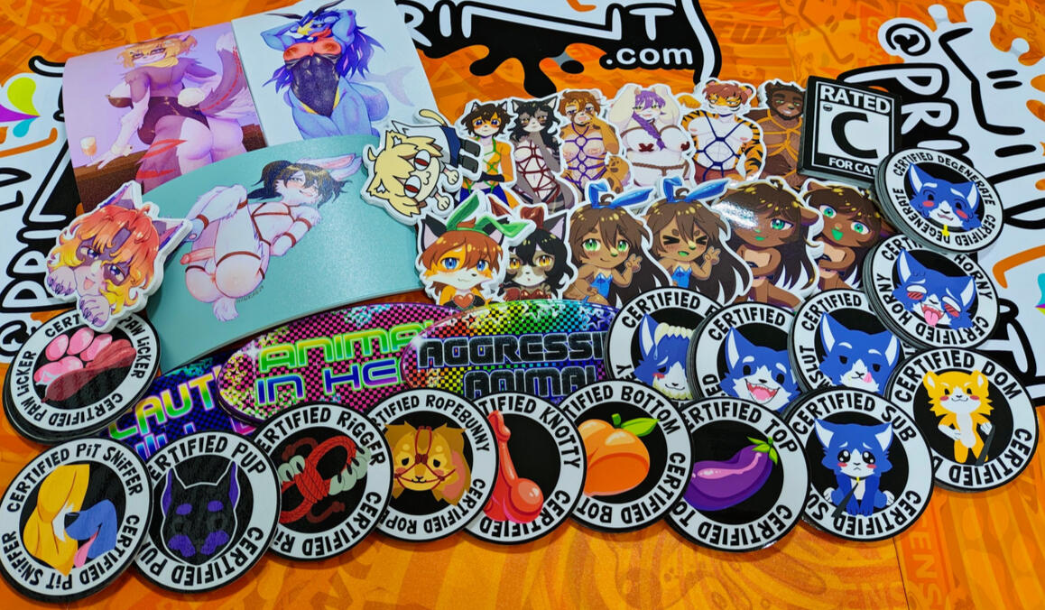 Horny Stickers and Prints! Horny Stickers and Prints!