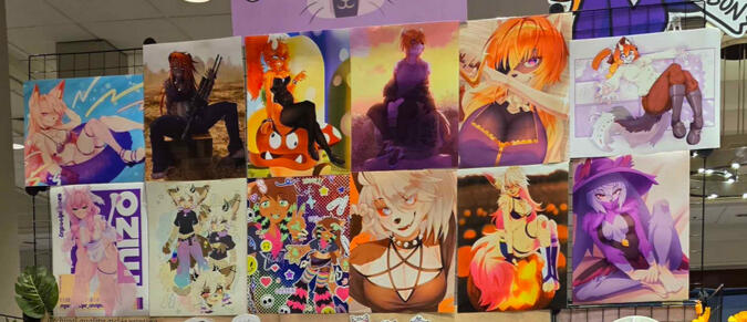 An array of large (11x14") prints